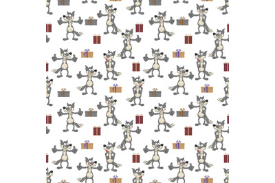 cute wolf pattern