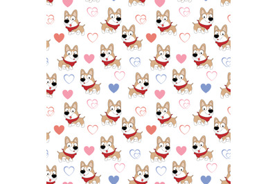 cute dog cartoon pattern