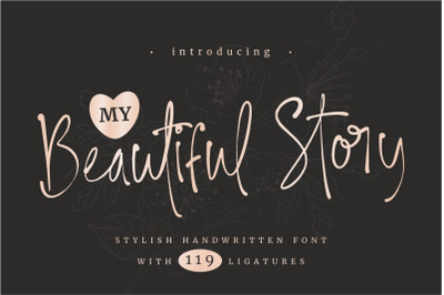 My Beautiful Story - Stylish Font