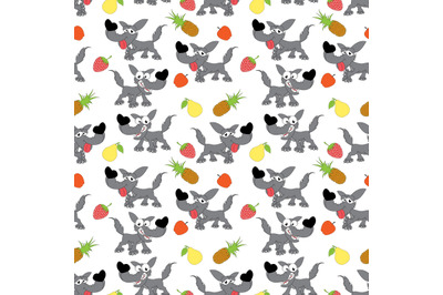 cute wolf pattern