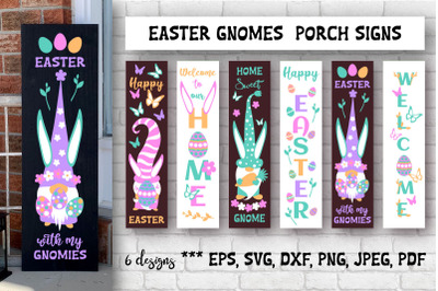 Easter Gnomes porch signs. SVG cutting files.
