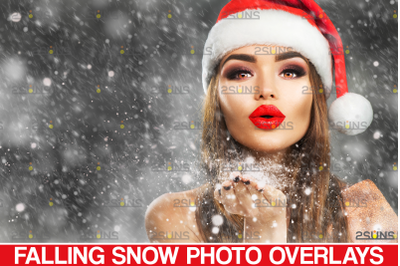 Snow flake overlays &amp; Snow overlay, Photoshop overlay: Winter overlays