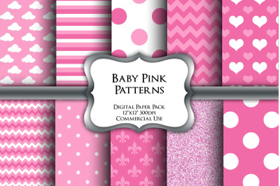 Baby Pink Digital Paper Pack