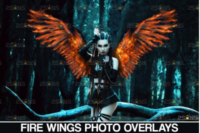 Fire wings overlay &amp; Photoshop overlay: Fairy wings overlay, Fairy