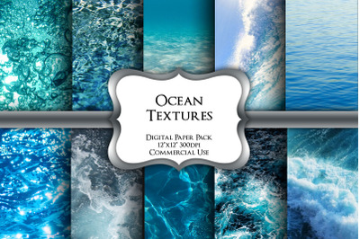Ocean Textures Digital Paper Pack