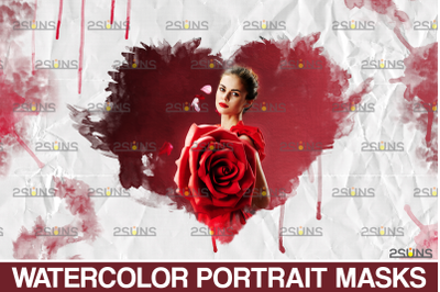 Watercolor overlay &amp; Photoshop overlay: Valentines overlay photoshop,