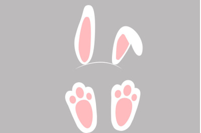 Easter bunny feet and ears svg&2C; Rabbit feet svg&2C; Easter svg&2C; Easter de