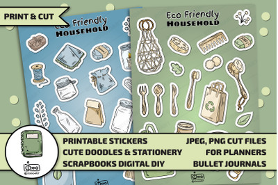 Eco Printable Digital Stickers