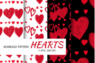 Seamless pattern Hearts