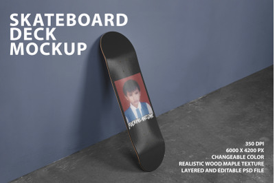 Skateboard Deck Mockup