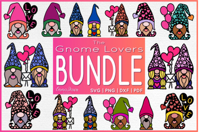 THE GNOME LOVERS BUNDLE SVG 15 MANDALA DESIGNS