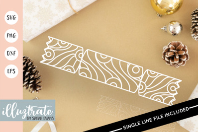 Christmas Cracker Mandala SVG | Christmas Cracker Foil Quill | Festive