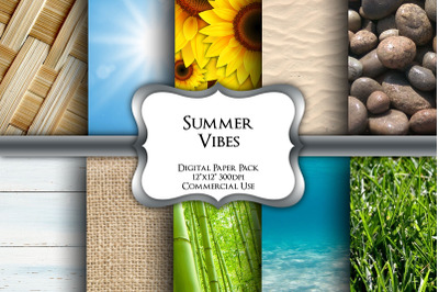 Summer Vibes Digital Paper Pack