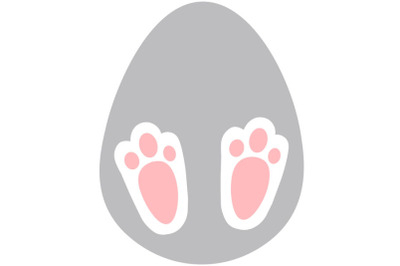 Easter bunny feet and egg svg&2C; Rabbit feet svg&2C; Easter svg&2C; Easter dec