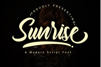 Sunrise Modern Script