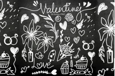 Valentines&#039;s Chalk Board-Mini Bundle