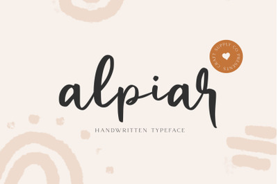Alpiar - Handwritten Typeface
