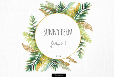 Sunny fern frame #1