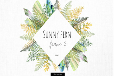 Sunny fern frame #2