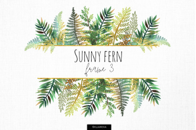 Sunny fern frame #3