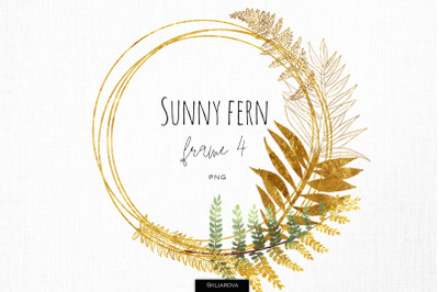 Sunny fern frame #4