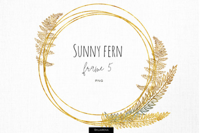 Sunny fern frame #5