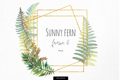 Sunny fern frame #6