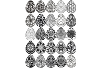 easter egg mandala coloring pages