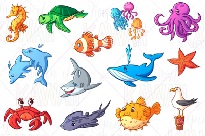 Sea Animals Clip Art