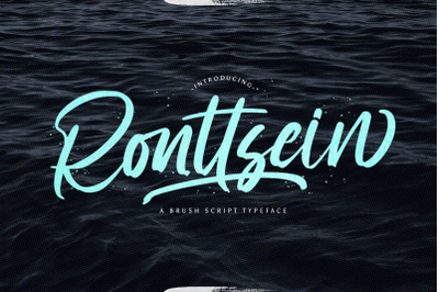 Ronttsein - Brush Script Font