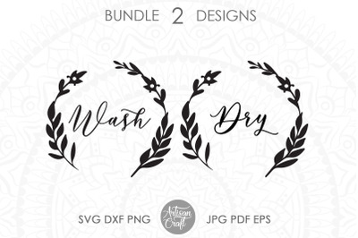 Wash Dry SVG ,laundry wall decor, wreath SVG