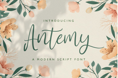 Antemy - Modern Script Font