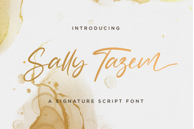 Sally Tazem - Handwritten Font