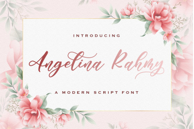 Angelina Rahmy - Modern Script Font