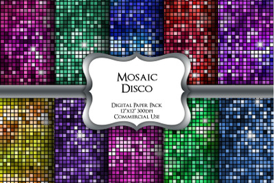 Mosaic Disco Digital Paper Pack