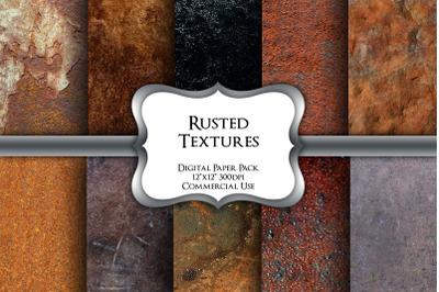 Rusted Textures Digital Paper Pack