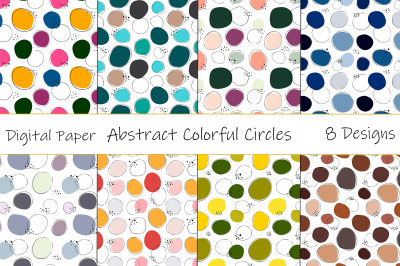 Abstract Colorful Circles pattern. Abstract background SVG