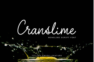 Cranslime - Script Font