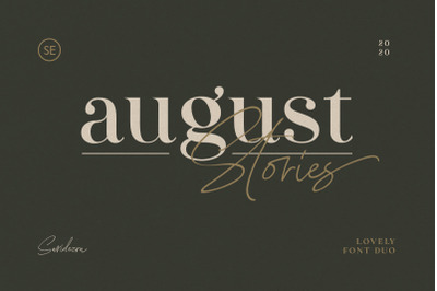 August Stories - LOVELY FONT DUO