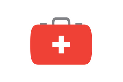 Camping First Aid Box Flat Icon