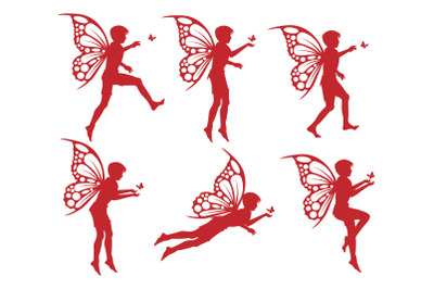 fairy boys silhouette collection