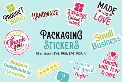 Packaging Sticker Bundle| 15 stickers