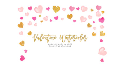 Pink Valentines frames&2C; Heart wreaths&2C; Pink borders clipart&2C; Love Pink