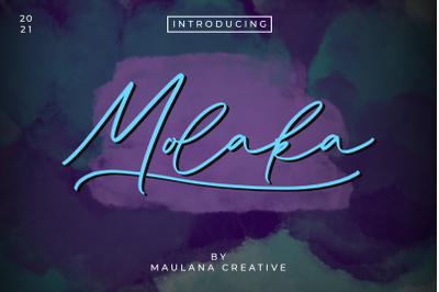 Molaka Modern Script Font