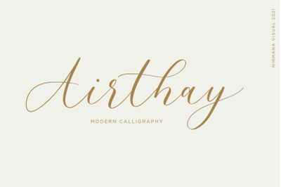 Airthays - Modern Romantic Calligraphy
