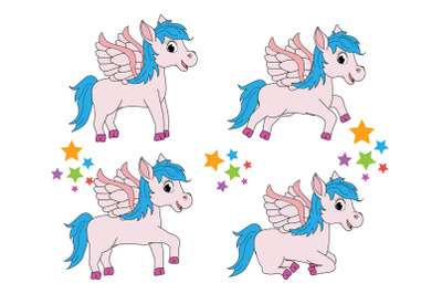 cute unicorn animal cartoon