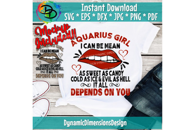 Aquarius girl svg, January birthday svg, Sweet As Candy, Cold as ice,