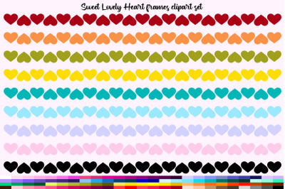 100 Lovely Sweet Heart digital frames