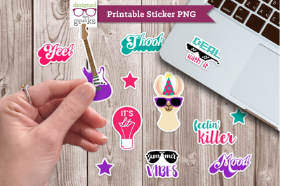 Party All the Time | Printable Sticker PNG