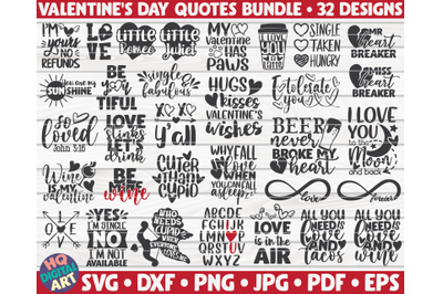 Valentine&#039;s Day SVG Bundle | 32 designs